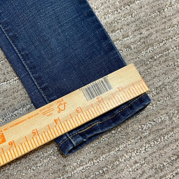 streetwear Levis 721 high rise skinny jeans sz 24x30 dark wash stretch denim - Picture 3 of 11